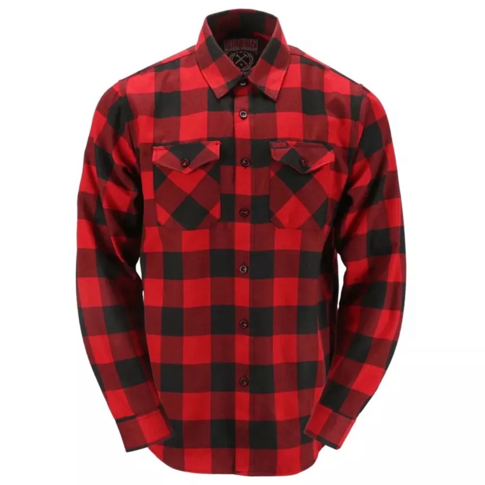 NEW Dixxon Redrum 2020 Red Plaid Flannel Shirt - Size Small men’s
